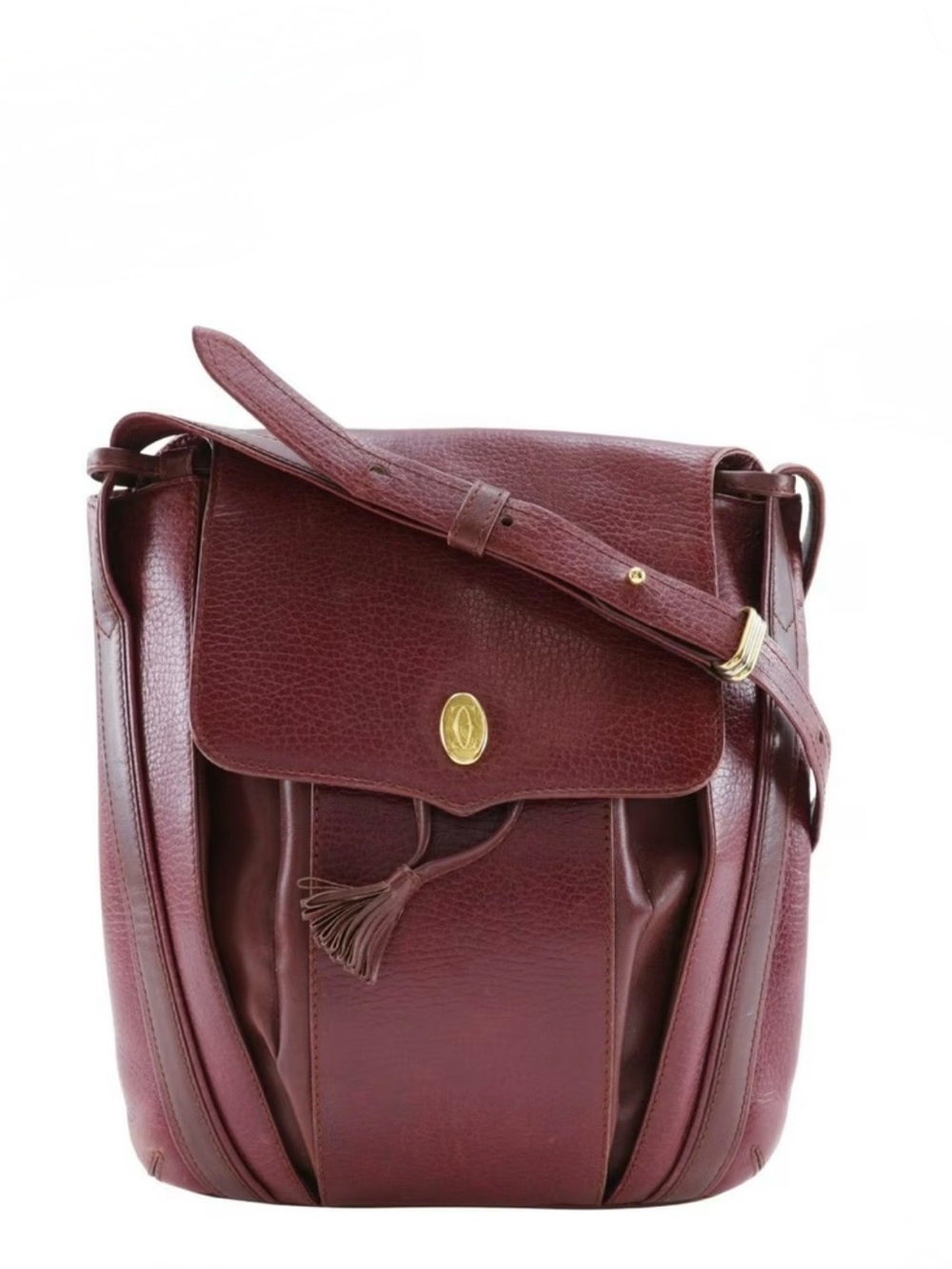 Cartier Vintage Bordeaux Crossbody Bag